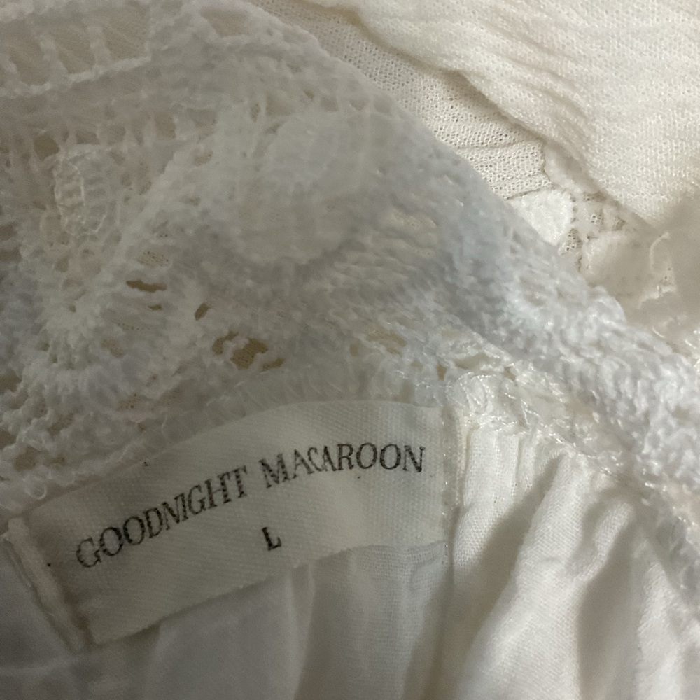 Goodnight Macaroon White Lace Detail Top - Picture 5 of 6